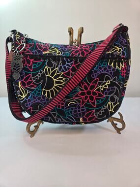 Sakroots Flower Crossbody Bag with Owl Charm
